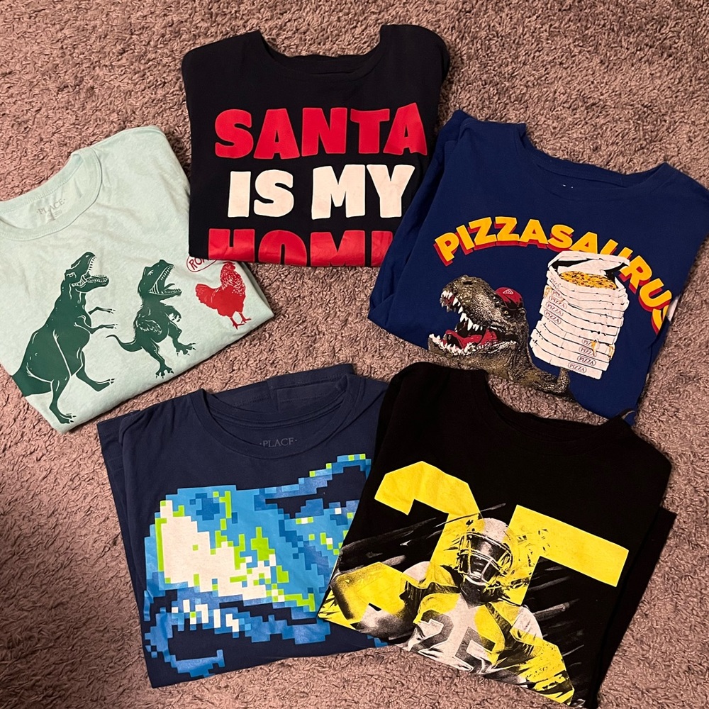 5 x boys the Children place long tee L10/12